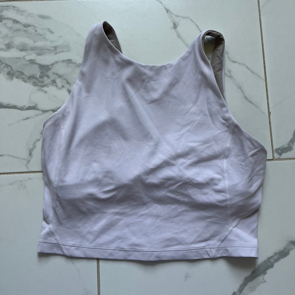 Lululemon align tank top high neck white color sz 8
